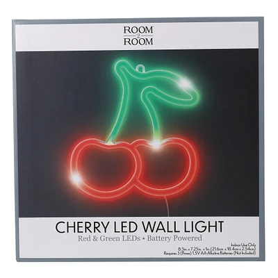 cherry LED neon light 8.5in x 7.25in