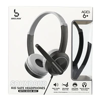 soundbud kid safe wired headphones w. boom mic