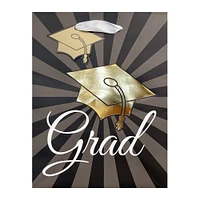 medium graduation print gift bag 9in x 7in