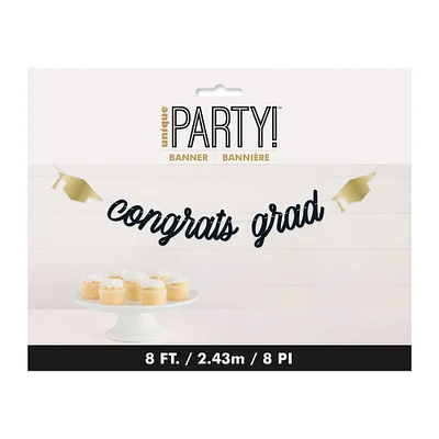 'congrats grad' banner 8ft