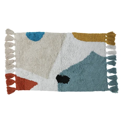 printed tufted rug 20in x 30in