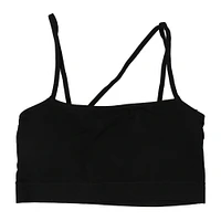 juniors black crossback bralette