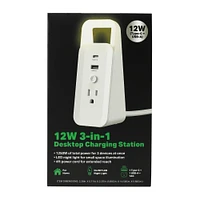12W 3-in-1 desktop charging station