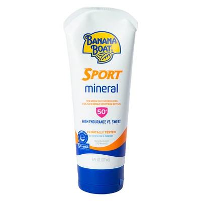 banana boat® sport mineral SPF 50+ sunscreen 6 fl.oz