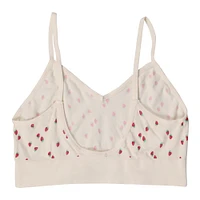 juniors strawberry print v-neck bralette