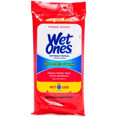 wet ones® antibacterial hand wipes fresh scent 20-pack