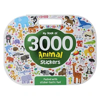 animal sticker book with 3000 animal stickers