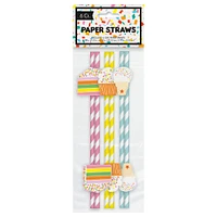 straws with fun cutouts 6-count