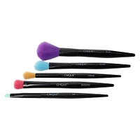 chique™ 5-piece face makeup brush set