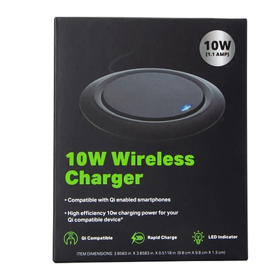 compact 10-watt wireless charger