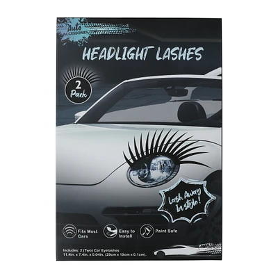 car headlight eyelashes 2-pack