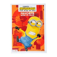 minions the rise of gru: favorite book to color
