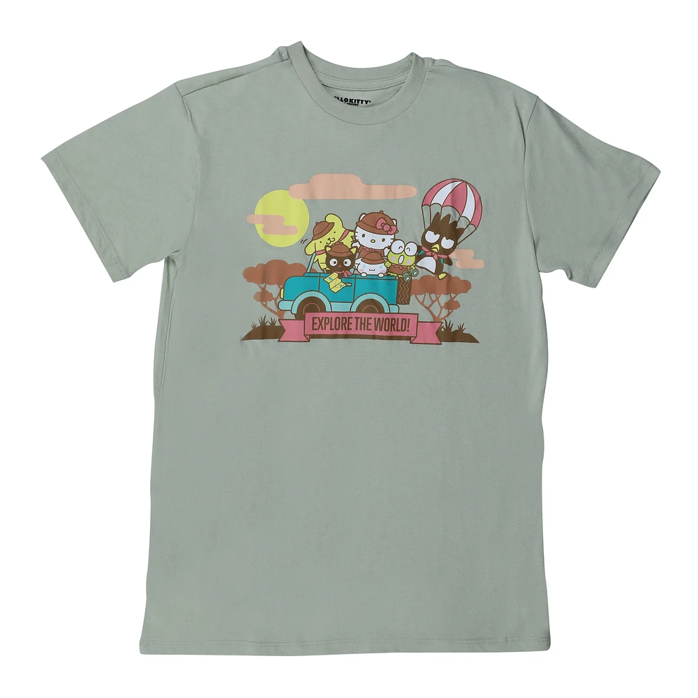 hello kitty & friends® 'explore the world!' graphic tee