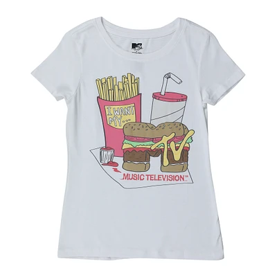 juniors MTV™ burger graphic tee