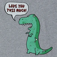 t-rex love graphic tee