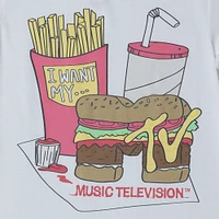 juniors MTV™ burger graphic tee