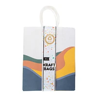 5-count large kraft gift bags 12.75in x 10in