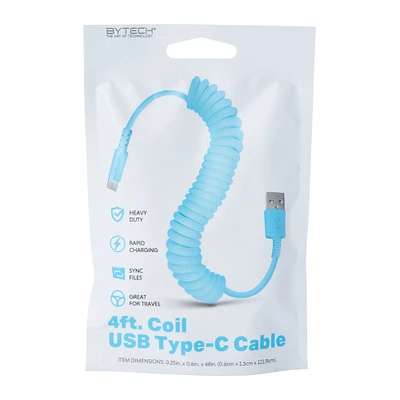 4ft USB Type-C coil cable