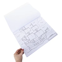 jumbo multi-theme coloring pad with 50 pictures 11in x 14in