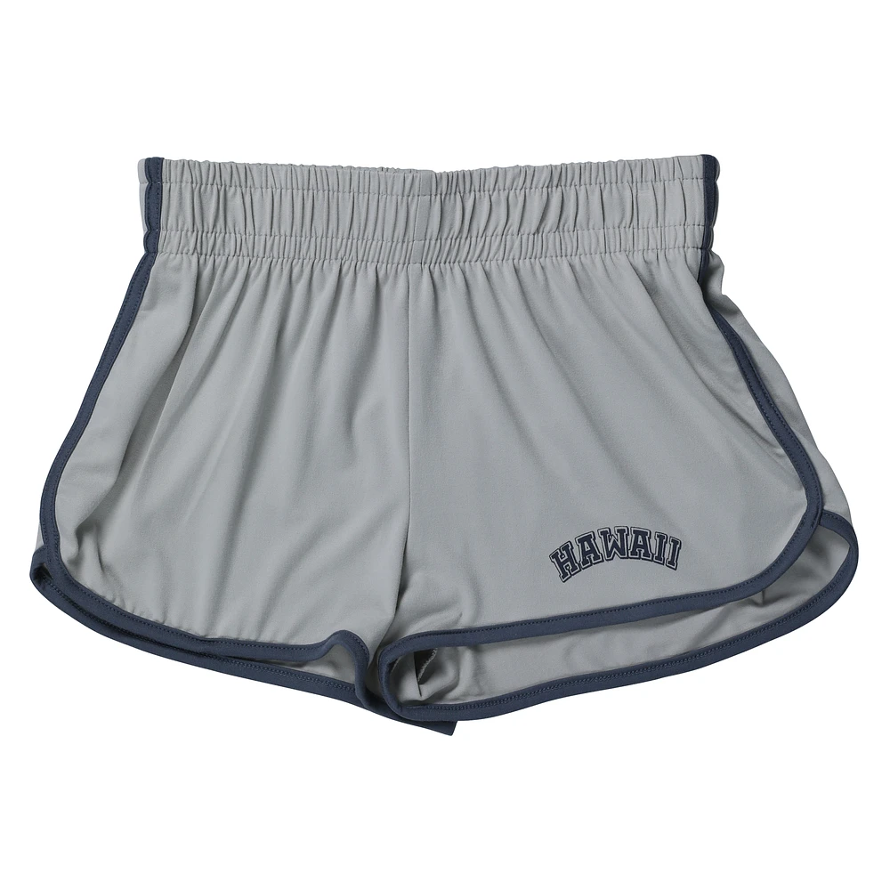 gray 'hawaii' graphic dolphin shorts