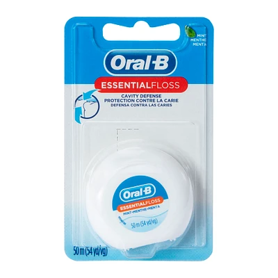 oral-b® mint essential floss cavity defense 54yd