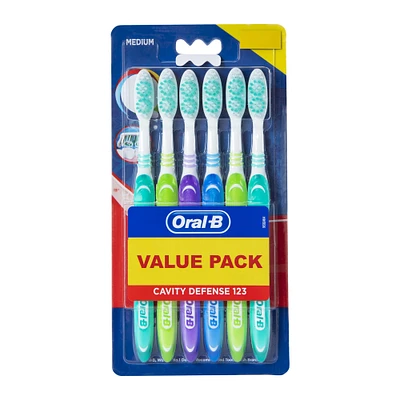 oral-b® cavity defense toothbrush value pack 6-count