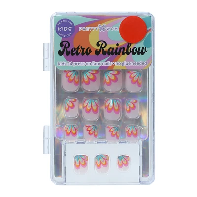 pretty woman kids press on faux nails 24-piece set