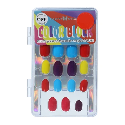 pretty woman kids press on nails 24-piece set