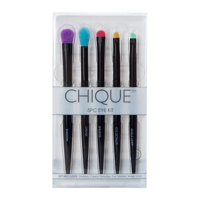 chique™ 5-piece eye makeup brush set