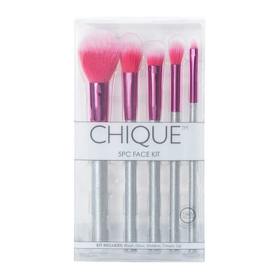 chique™ face makeup brush kit 5-piece