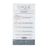chique™ face makeup brush kit 5-piece