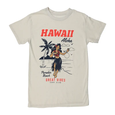 hawaii hula dancer graphic tee