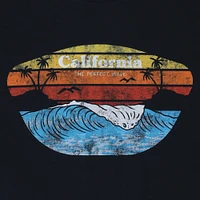 california sunset 'perfect wave' graphic tee