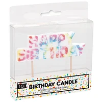tie dye birthday candle