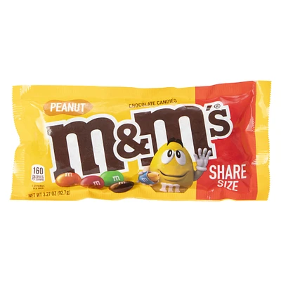 peanut m&m's® milk chocolate candies share size® bag 3.27oz