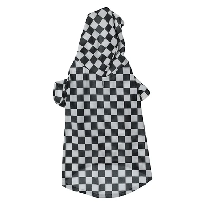checkered pet hoodie