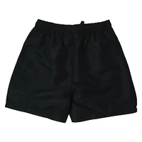 young mens black nylon shorts