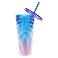 Iridescent Grid Tumbler 24oz