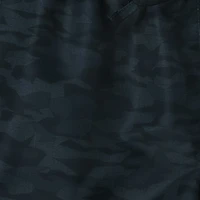 young mens black camo nylon shorts