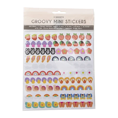 groovy mini stickers 300-count