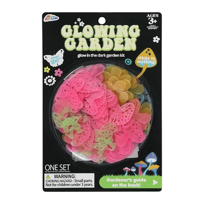 grafix® glowing garden 100+ glow in the dark sticker kit