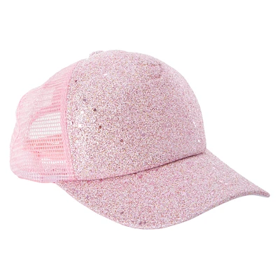 glitter trucker hat