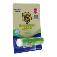 banana boat® SPF 45 sunscreen lip balm with aloe vera 0.15oz
