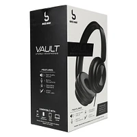 vault wired stereo headphones with mic