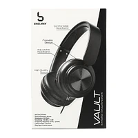 vault wired stereo headphones with mic