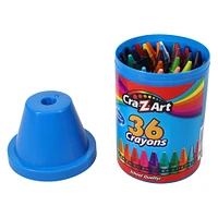 cra-z-art® 36 crayons crayon-shape cannister