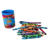 cra-z-art® 36 crayons crayon-shape cannister