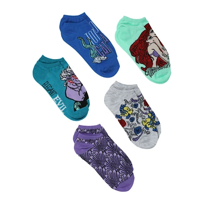 Disney The Little Mermaid ankle socks 5-pack