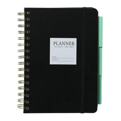 soft-touch spiral planner 5.75in x 8.25in