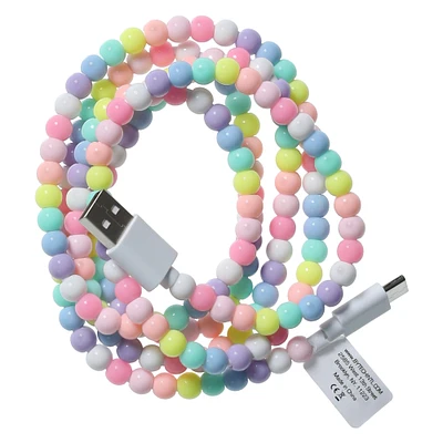 4ft beaded USB Type-C cable